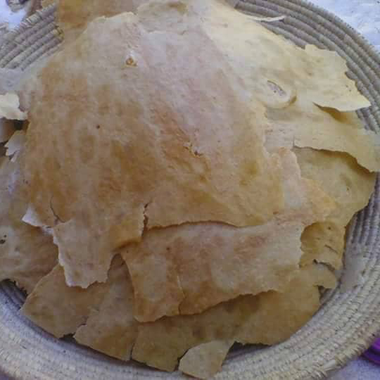 الرقاق السوداني، خبز الرقاق السوداني الرقيق والمقرمش